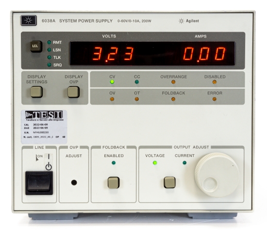 HP Agilent Keysight 6038A DC Power Supply 60V 10A 200W